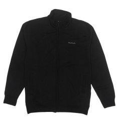 Pierre Cardin Full Zip Jumper Mens Black