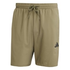 adidas Essentials 3-Stripes Shorts Khaki/White