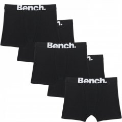 Bench Boys Pack of 5 Logo Black Trunks Black