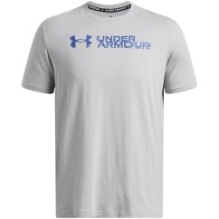 Under Armour Men's SLICED Short-Sleeve Performance Gym Top MOD GRAY TECH B