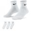 Nike Three Pack Quarter Socks Mens White/Black