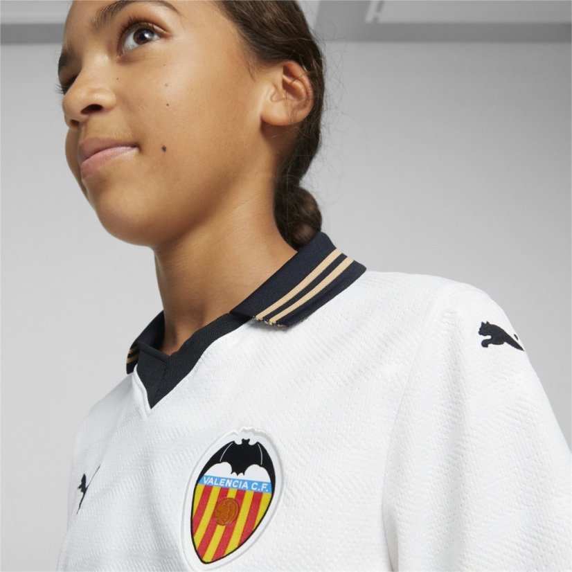 Puma Valencia Home Shirt 2023 2024 Juniors Puma White