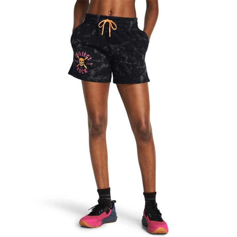 Under Armour Women's Performance Terry Gym Shorts Black