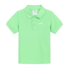 Slazenger Short Sleeve Polo Infant Bright Green