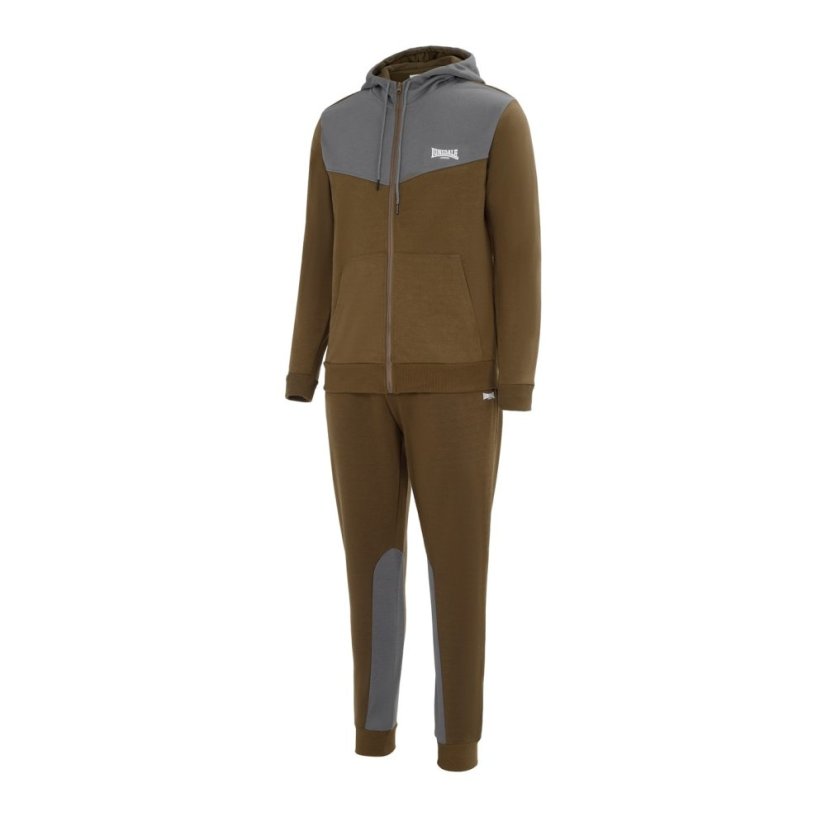 Lonsdale Mens Tracksuit Army Green