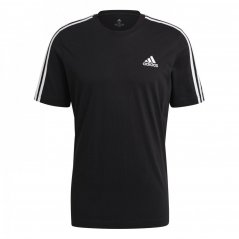 adidas Essentials 3-Stripes pánské tričko Black/White