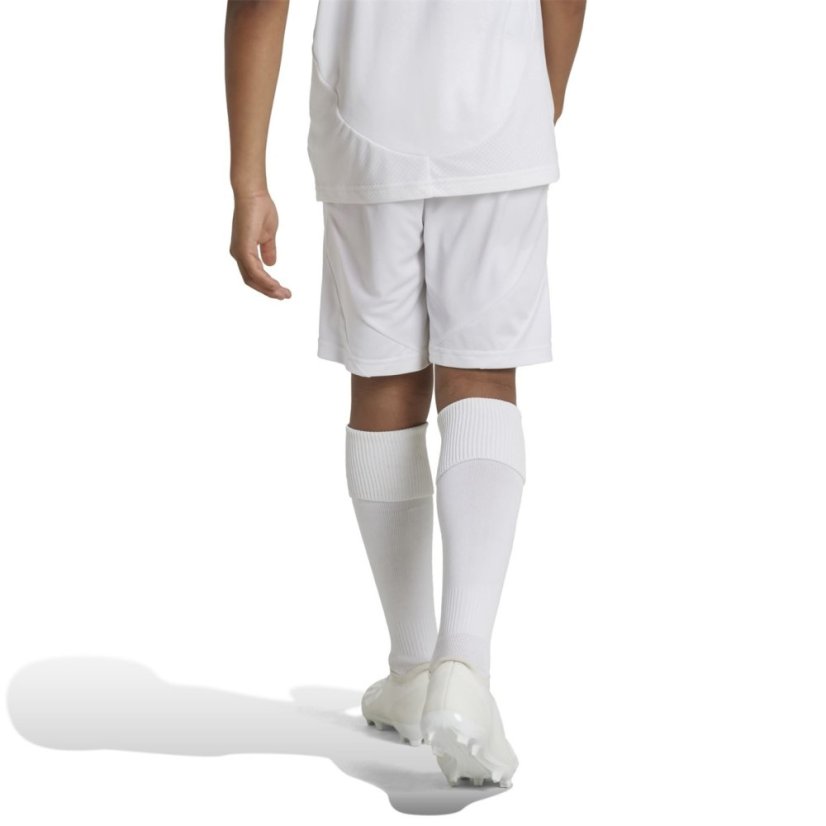 adidas Real Madrid Home Shorts 2024 2025 Juniors White