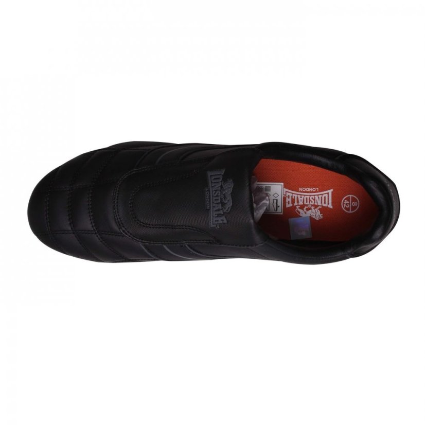 Lonsdale Benn Mens Trainers Black/Black