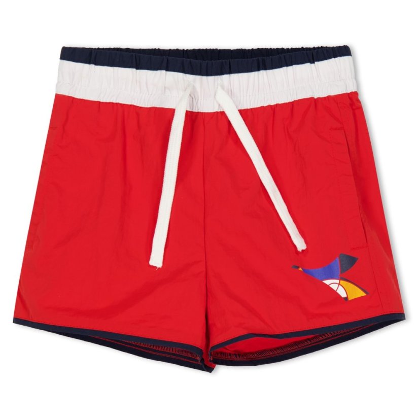 Diadora Unisex Kids' Ju.Beach Short Swim Shorts Red Frieze