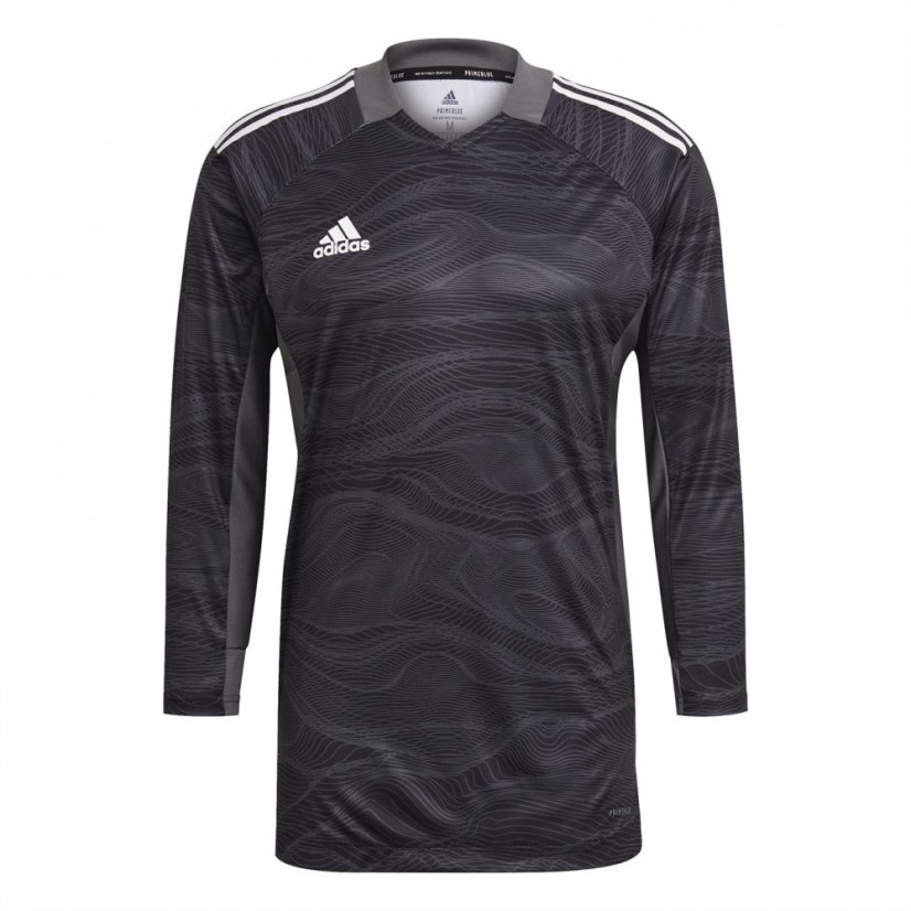 adidas Condivo 21 Primeblue Long Sleeve Goalkeeper Jersey Drill Top Mens Black