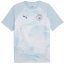 Puma Manchester City Pre-Match Short Sleeve Shirt 2023 2024 Adults Blue/Silver
