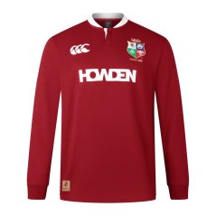 Canterbury British and Irish Lions 2025 Long Sleeve Classic Shirt Adults Red Dahlia