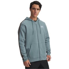 Under Armour Men's Icon Fleece Taping Full-Zip Hoodie Jasper Blue