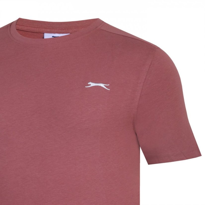 Slazenger Plain T Shirt Mens Rose