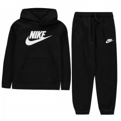 Nike Fleece Tracksuit Black