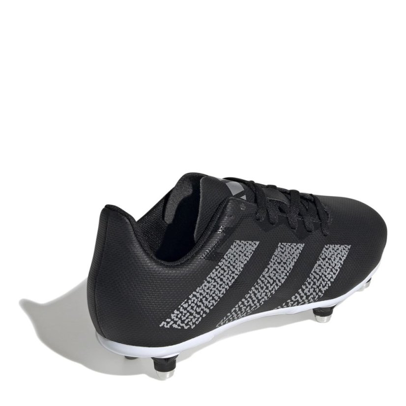 adidas Rugby Junior SG Boots Black/Silver