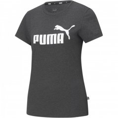 Puma Logo 2 color Tee DG Heather