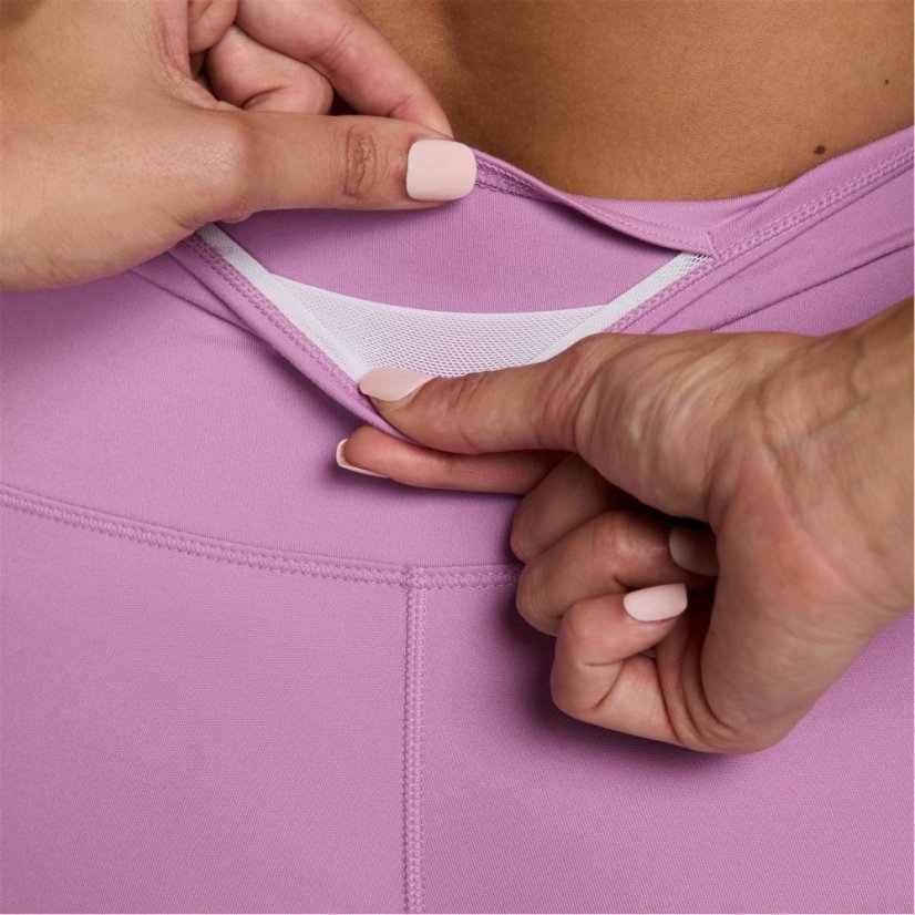 Nike One Seamless Front High-Waisted Leggings Womens Light Magenta