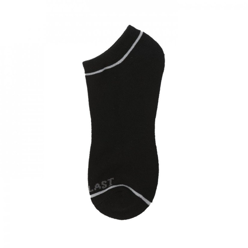 Everlast 6 Pack Trainers Socks Mens Black Hung