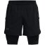 Under Armour UA Launch Mens 2-in-1 5in Shorts Black