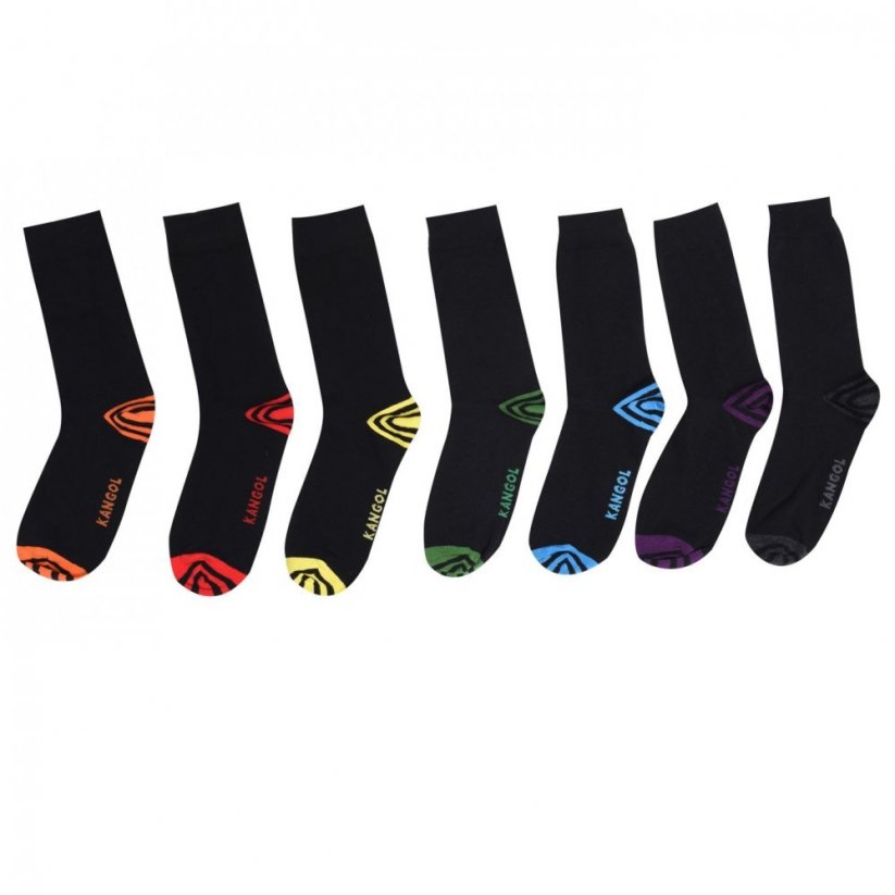 Kangol Formal 7 Pack Socks Mens Week