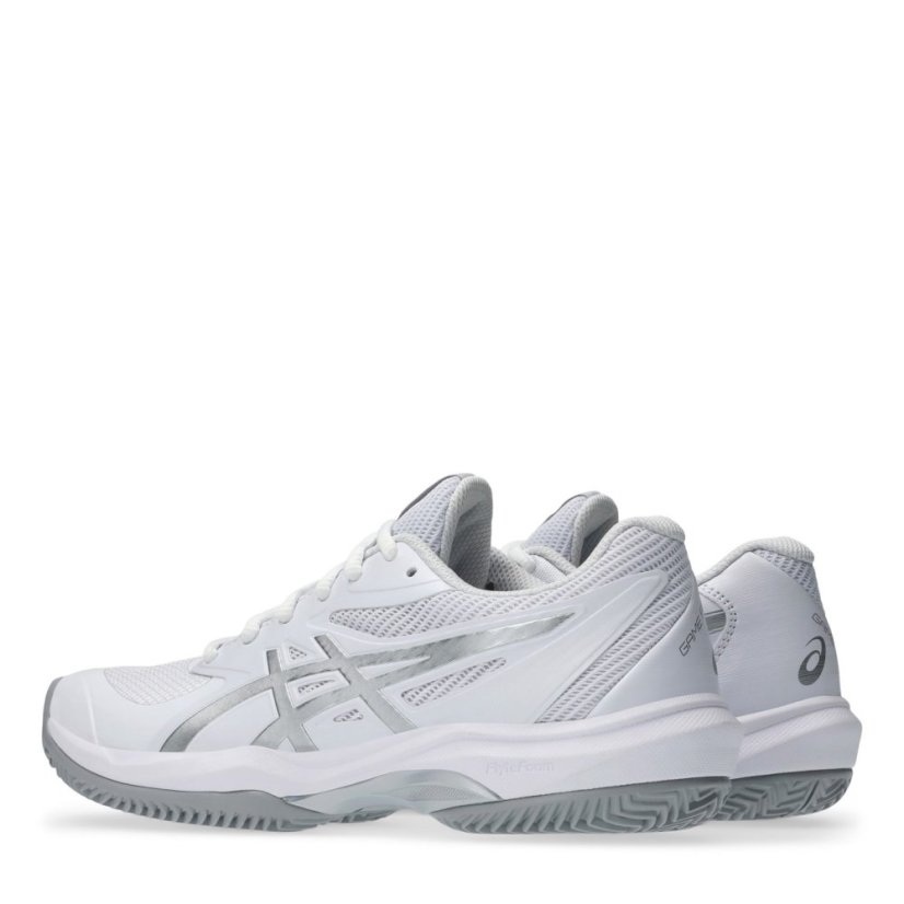 Asics Women's Game Clay Tennis Shoes Wht/Pure Silv