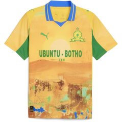 Puma x KidsSuper Mamelodi Sundowns Home Shirt 2025 2026 Juniors Yellow/Green