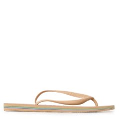 Havaianas Hav. Brasil Logo Rose Gold 45/46 Flip Flops Mens Rose Gold