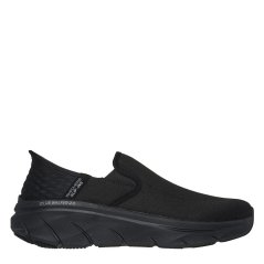 Skechers D Lux Walker 2.0 Slip On Runners Mens Blk/Blk