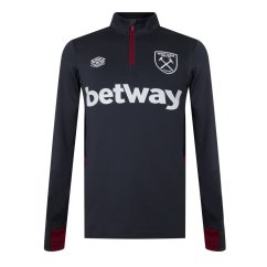 Umbro West Ham Baselayer Top Crbn/Blk/Claret