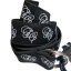 Fabric Texted Belt Black