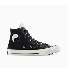 Converse Unisex Chuck 70 All Star Yin-Yan Canvas High-Top Trainers 001-Black/Egr