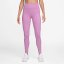Nike One Seamless Front High-Waisted Leggings Womens Light Magenta