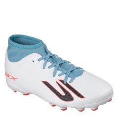 Skechers SKX.2 Juniors Firm Ground Football Boots White/Blue