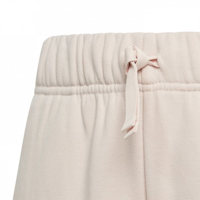 adidas Lounge Cotton Fleece Wide-Leg Trousers Juniors Qrtz/OWht/Blk