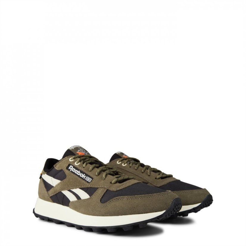 Reebok Classic Leather Mens Trainers Grey/Black