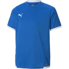 Puma teamLIGA Jersey Jr EBluLem-Wht