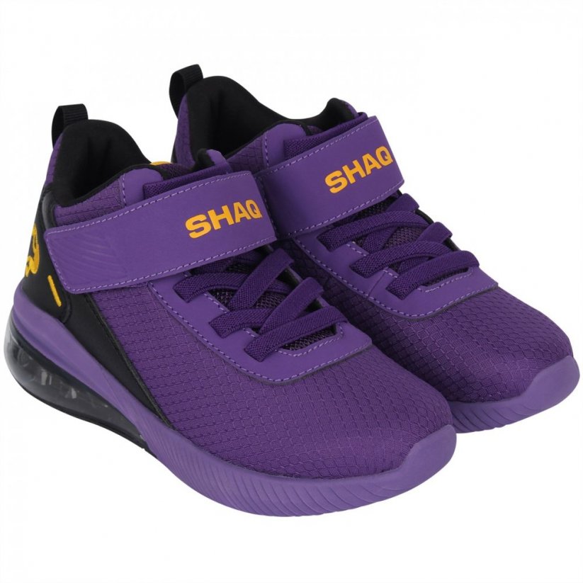 SHAQ Analog Childrens Basketball Trainers Purple