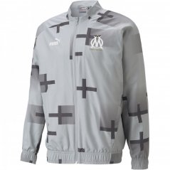 Puma OM Prematch Jacket Cool Grey/Whit