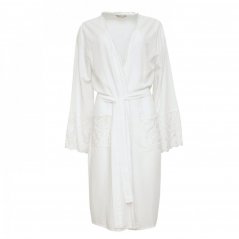 Cyberjammies Rose Embroidered Robe White