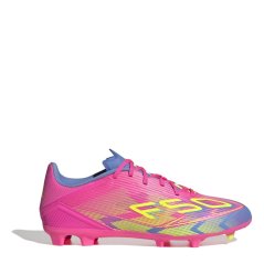 adidas Unisex Adults F50 League Firm Ground Football Boots Lucid Nk/Lemon