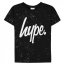 Hype Speckle Print T-Shirt Black/White