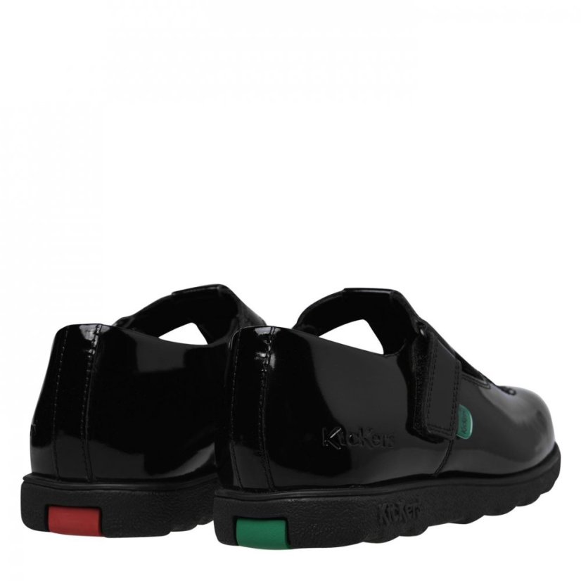 Kickers Fragma T Bar Junior Girls Shoes Black