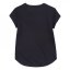 Nike Short Sleeve T-Shirt Infant Girls Black/White
