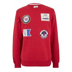 Diadora Men's Sailing Patch Crew Sweatshirt Grey