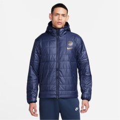 Nike Paris Saint Germain Fleece Lined Hooded Jacket Adults Blue/Black