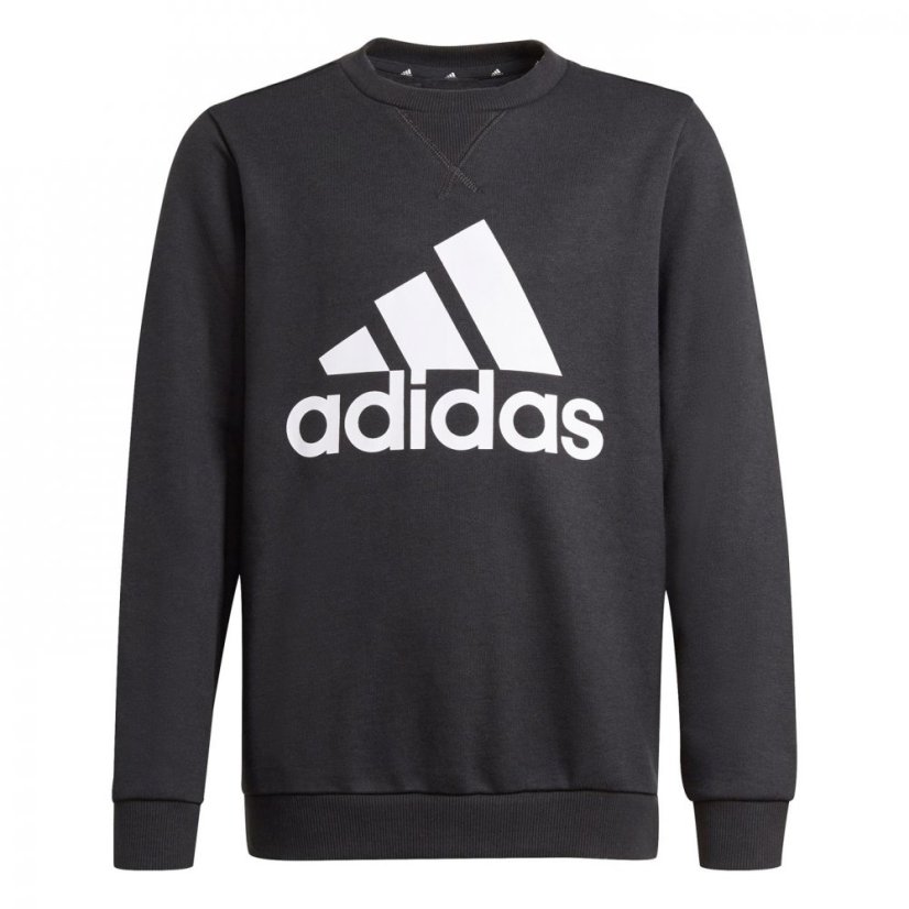 adidas Linear Crew Sweater Junior Boys Black/White