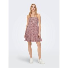 Only Ann Floral Dress Womens Cloud Dancer