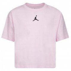 Air Jordan Jordan Jumpman Cropped T-Shirt Junior Girls Pink/Blk SL