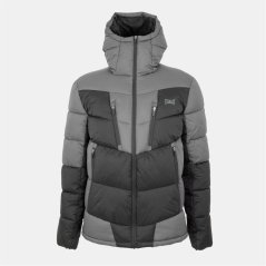 Everlast Men's Tech Hooded 550 Fill Power 4 Pockets Full Zip Long Sleeve Short Puffer Jacket Black